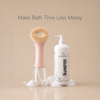 BathEase Brush – 2-in-1 Bath Brush & Shampoo Dispenser | Includes Tick & Flea Shampoo(500ml)