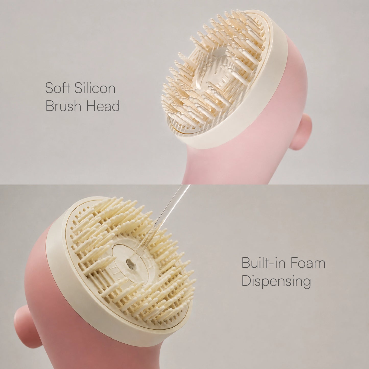 BathEase Brush – 2-in-1 Bath Brush & Shampoo Dispenser | Includes Tick & Flea Shampoo(500ml)