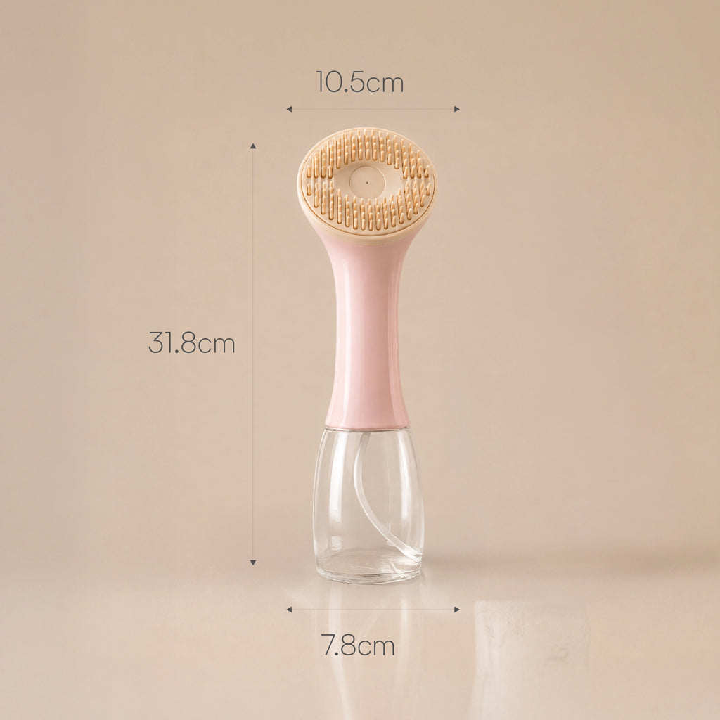 BathEase Brush – 2-in-1 Bath Brush & Shampoo Dispenser | Includes Tick & Flea Shampoo(500ml)