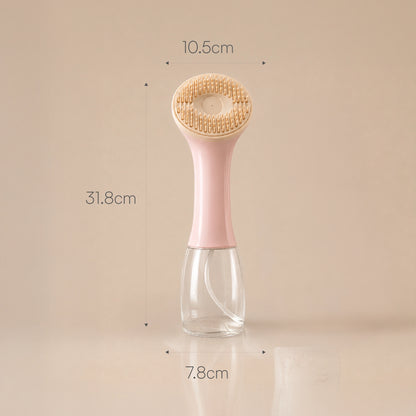 BathEase Brush – 2-in-1 Bath Brush & Shampoo Dispenser | Includes Tick & Flea Shampoo(500ml)