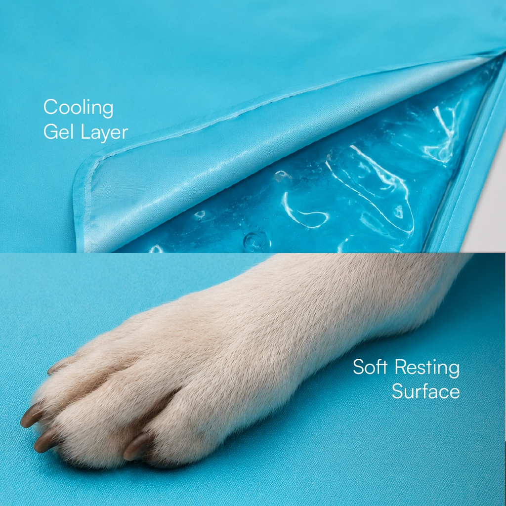 BlueBreeze Mat | Cooling Foldable Summer Rest Mat for Pets