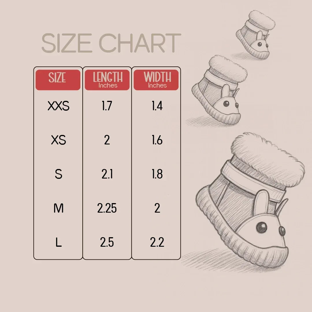 BunnyGlide Boots | Premium Small Pet Shoes for Paw Safety & Style - Tilting Heads