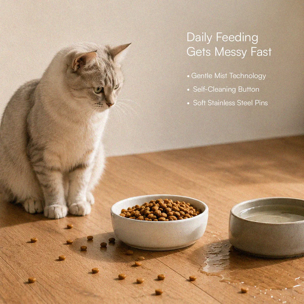 CalmQuench Feeder | 2-in-1 Water Fountain + Feeder
