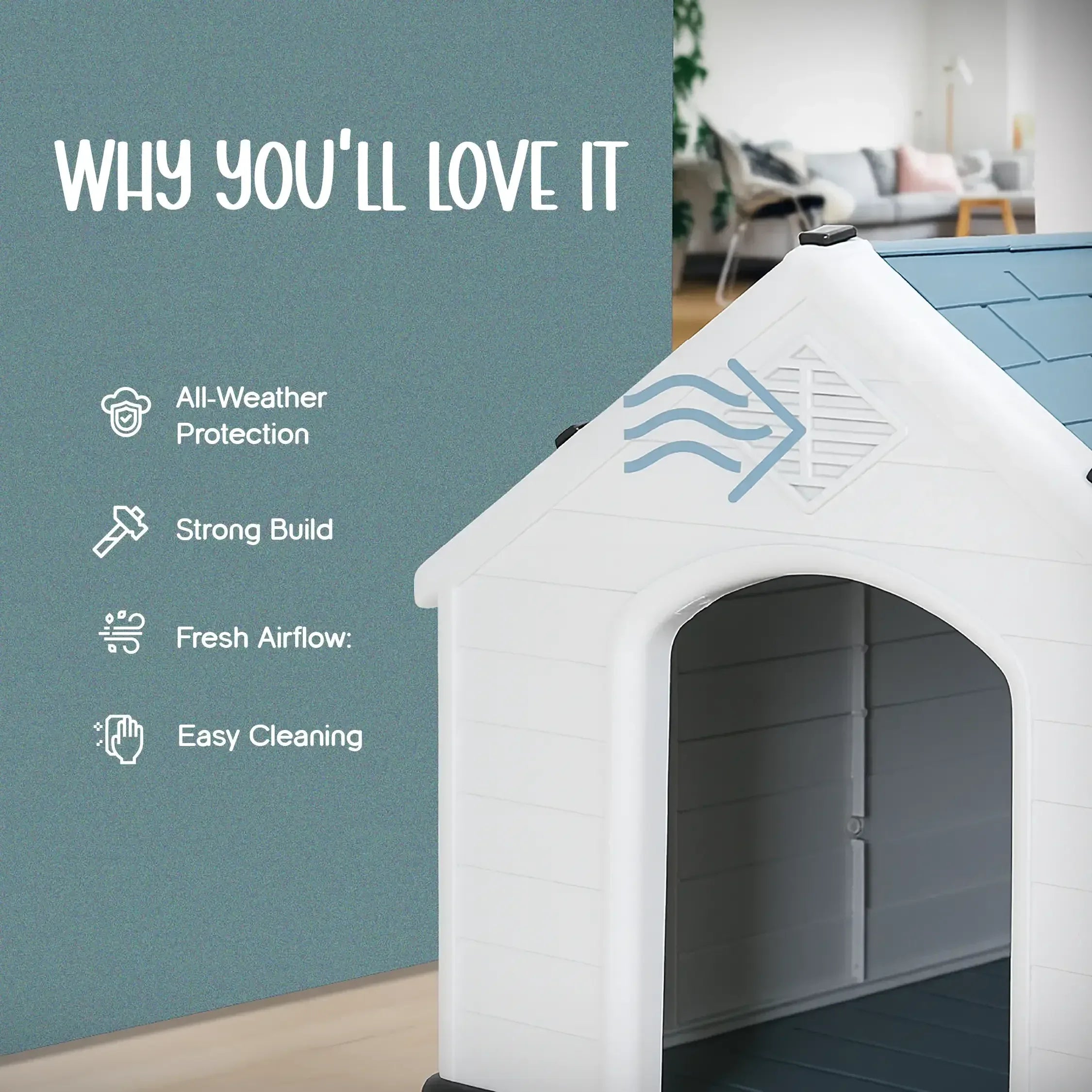 CanopyHouse | All-Weather Pet Shelter for Year-Round Comfort - Tilting Heads