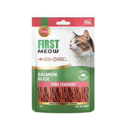 First Meow Salmon Slice Jerky Cat Treat 40gm