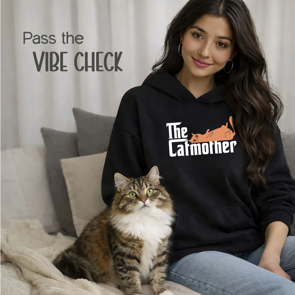 The CatMother Hoodie | Where Comfort Meets Cat-Parent Energy - Tilting Heads