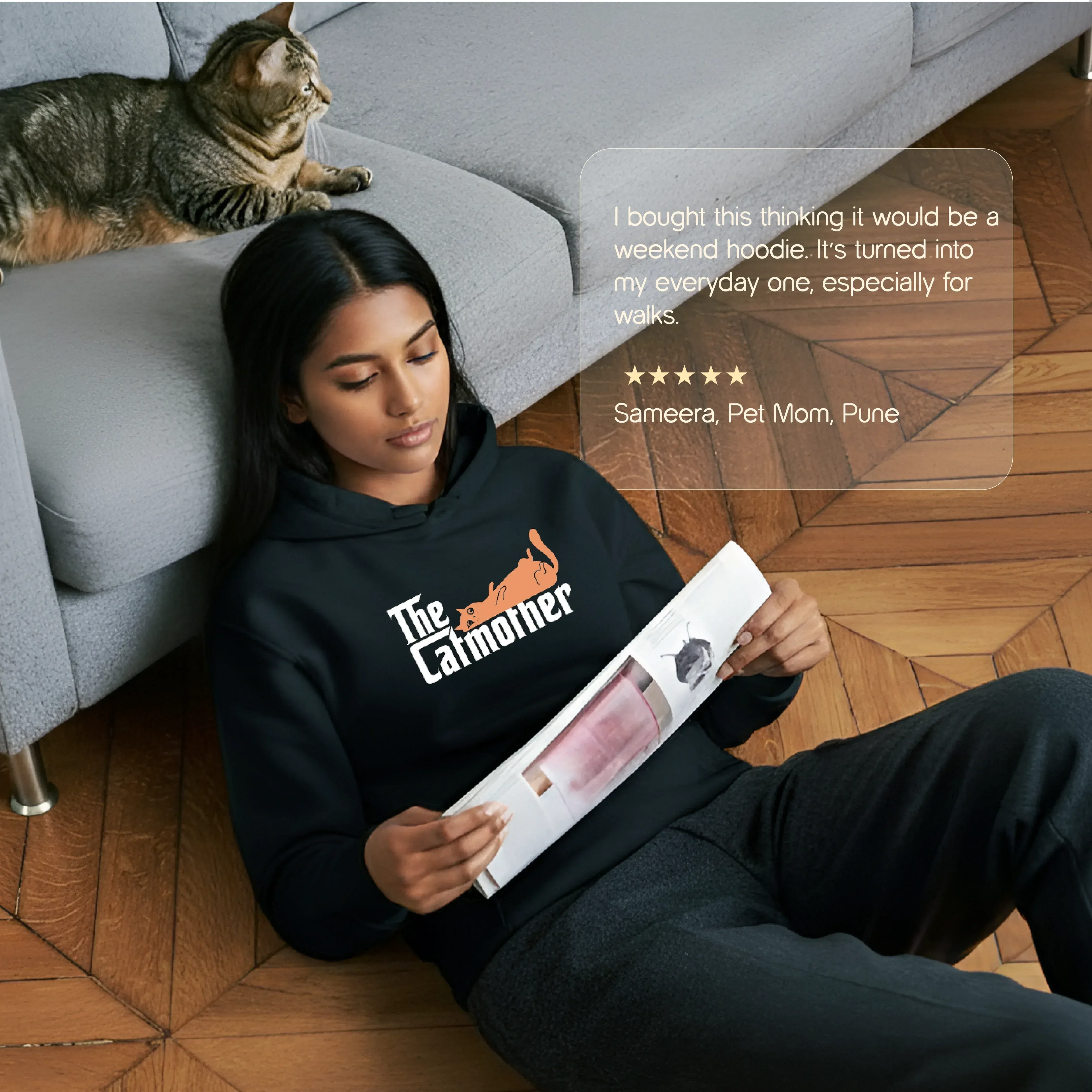 The CatMother Hoodie | Where Comfort Meets Cat-Parent Energy - Tilting Heads