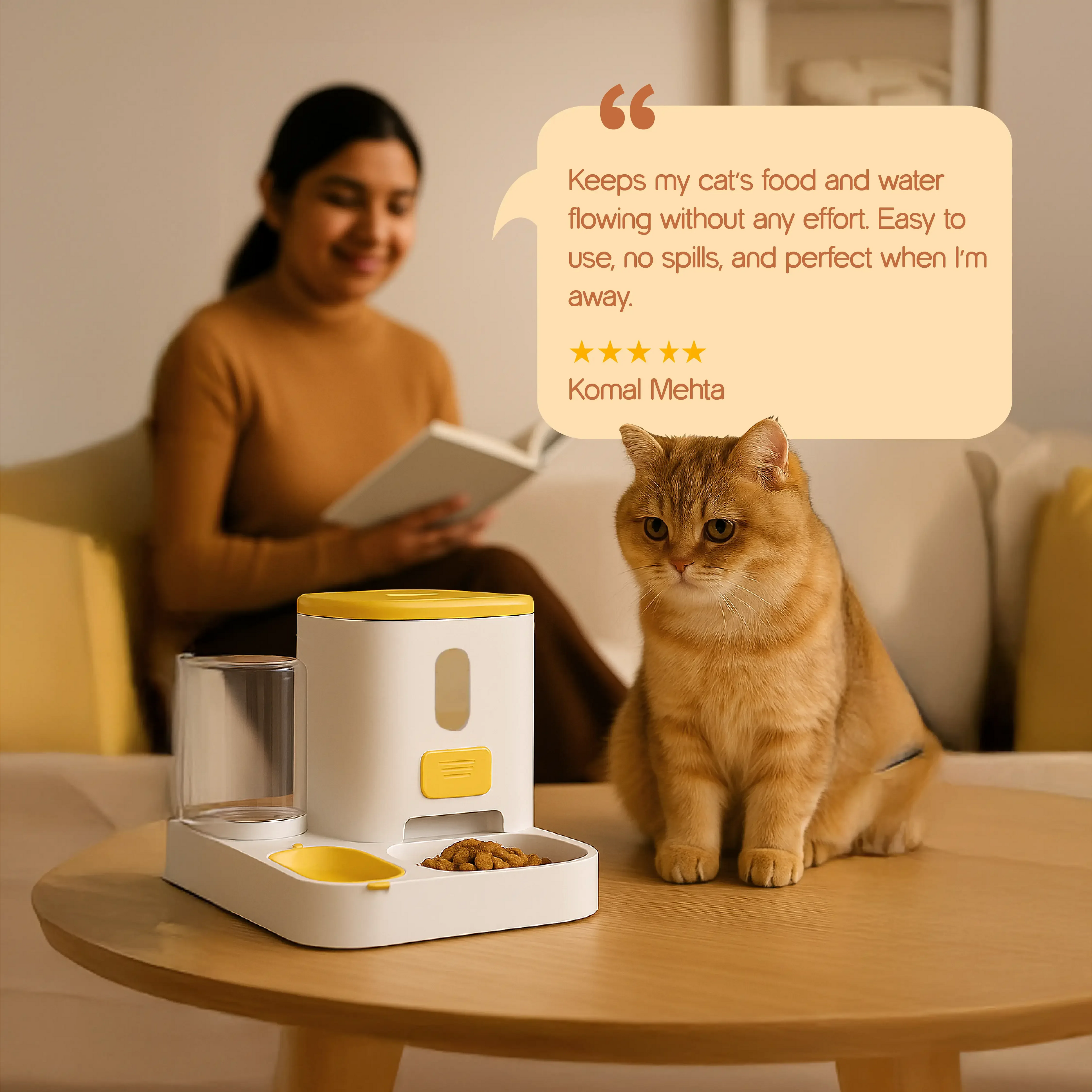 CatServe 2 - in - 1 Feeder - Tilting Heads