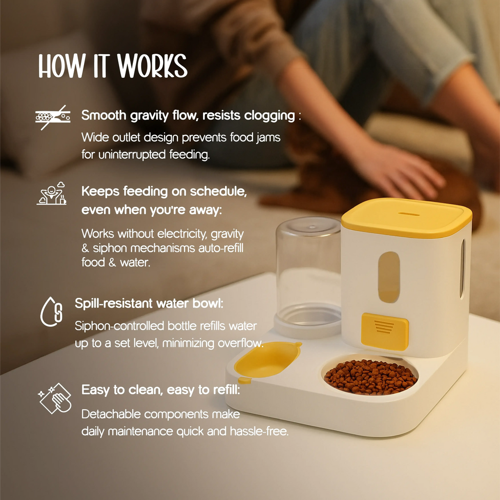 CatServe 2 - in - 1 Feeder - Tilting Heads