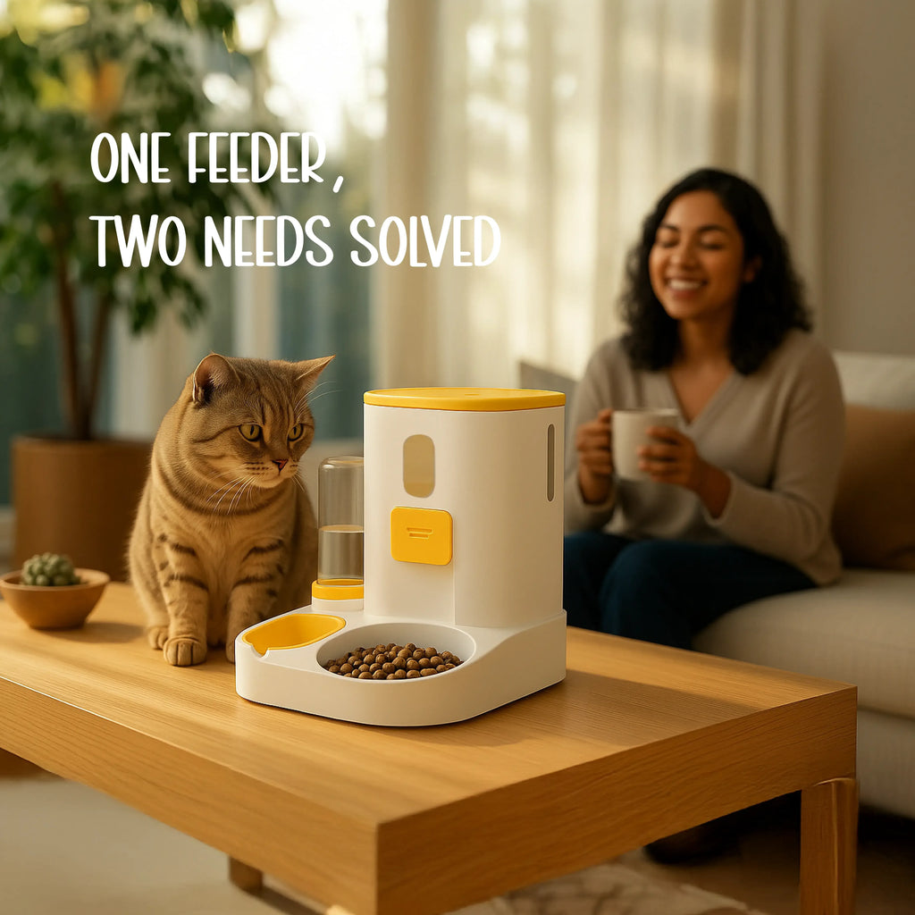 CatServe 2 - in - 1 Feeder - Tilting Heads
