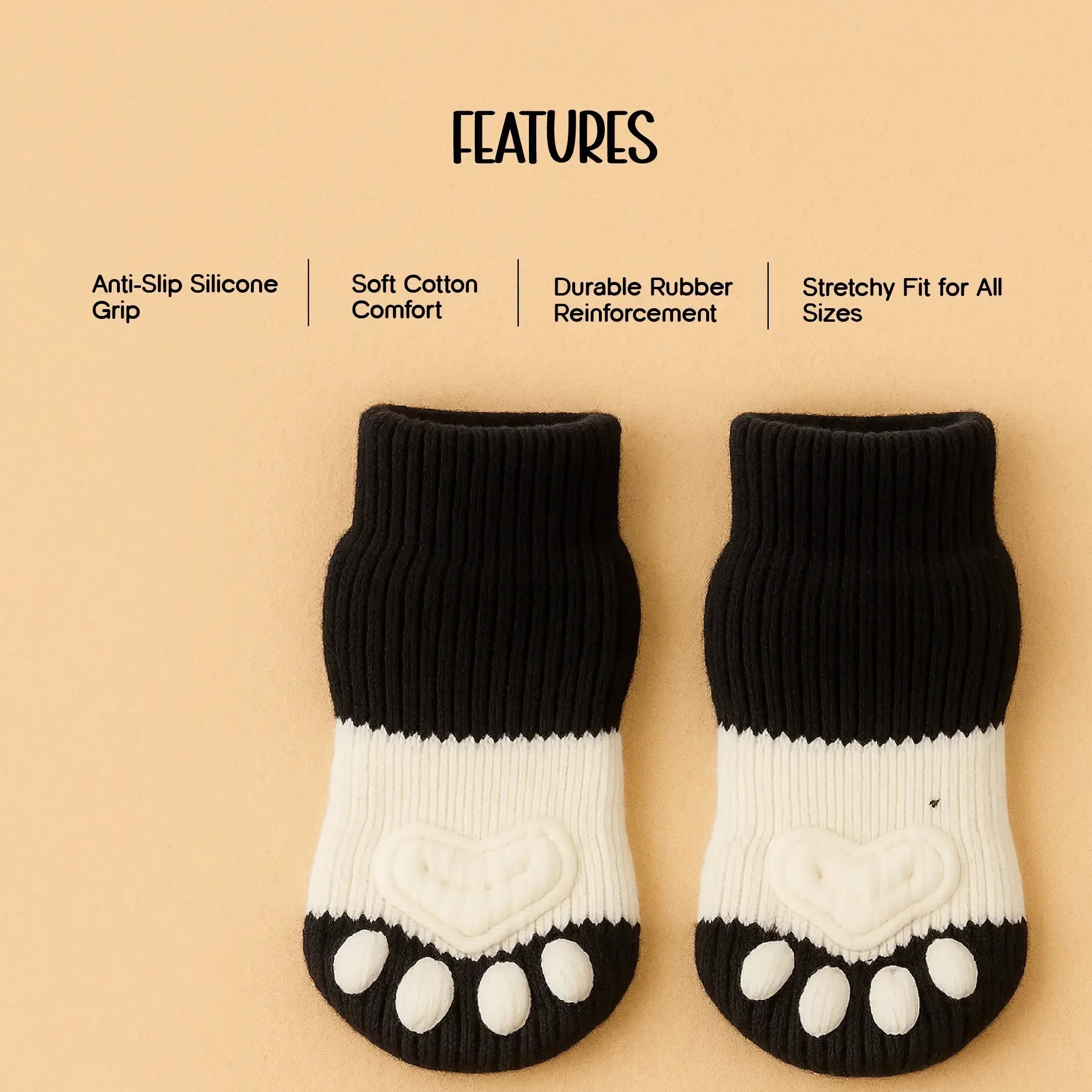 UltraGrip Pet Socks – The Perfect Fit for Small Cats & Dogs - Tilting Heads