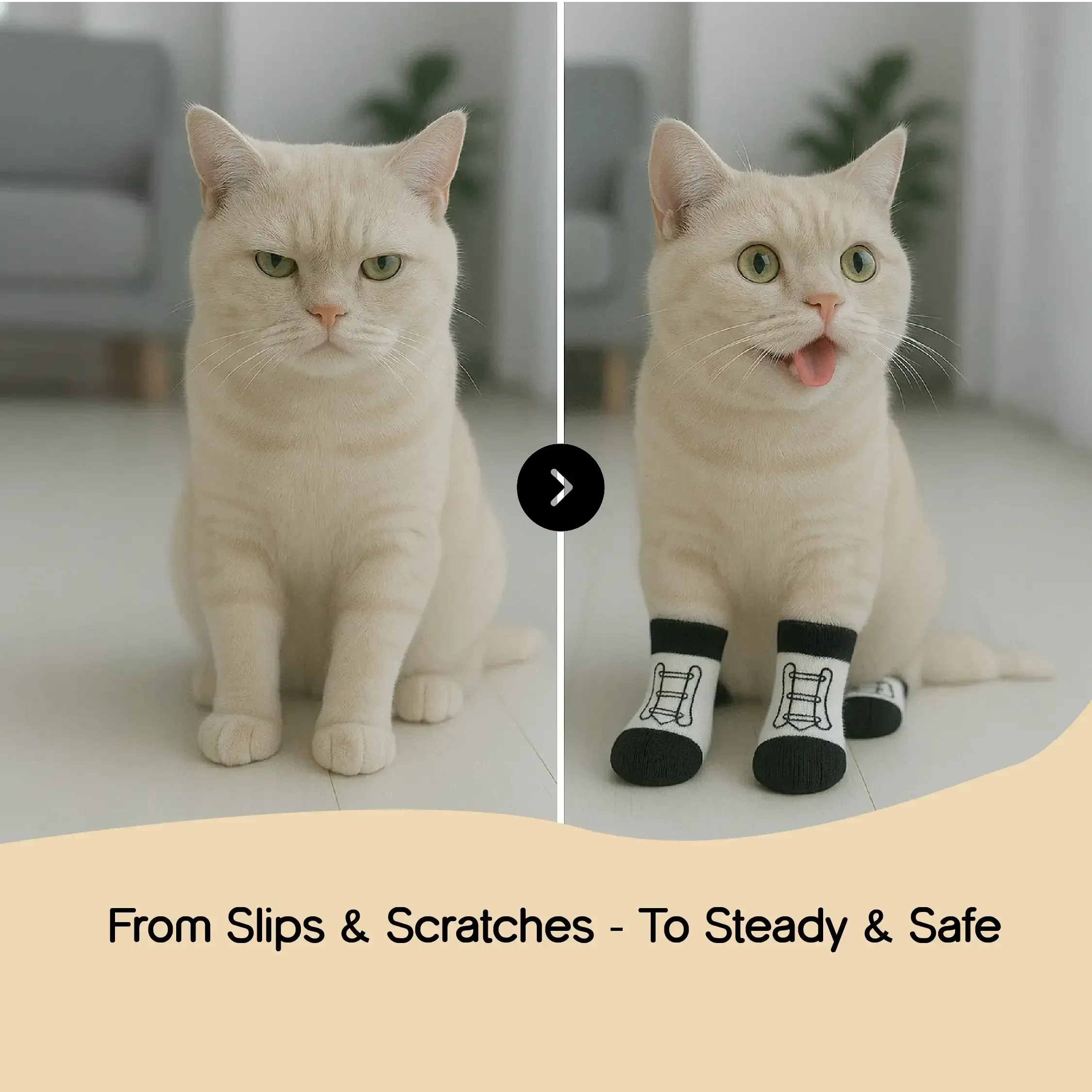 UltraGrip Pet Socks – The Perfect Fit for Small Cats & Dogs - Tilting Heads