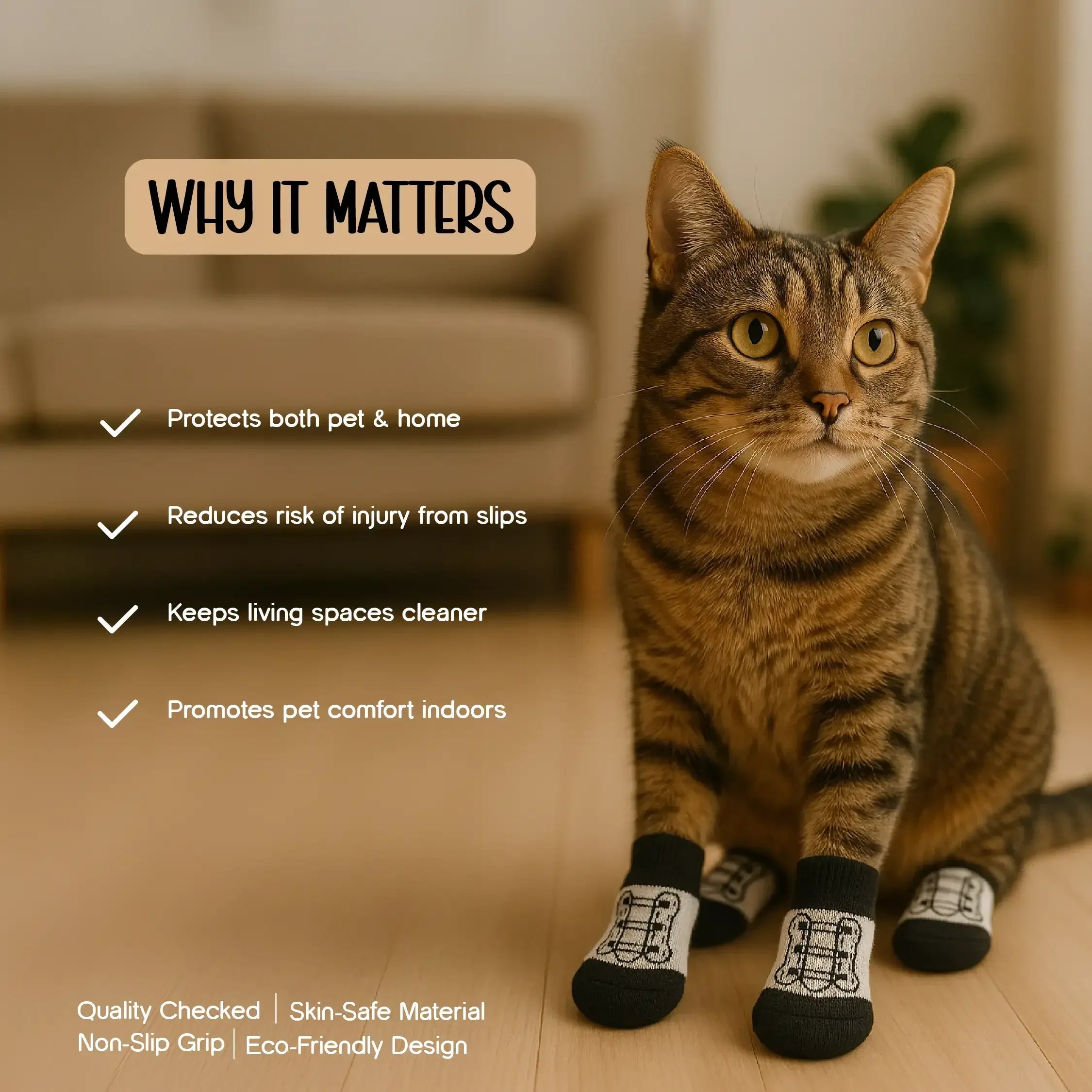 UltraGrip Pet Socks – The Perfect Fit for Small Cats & Dogs - Tilting Heads