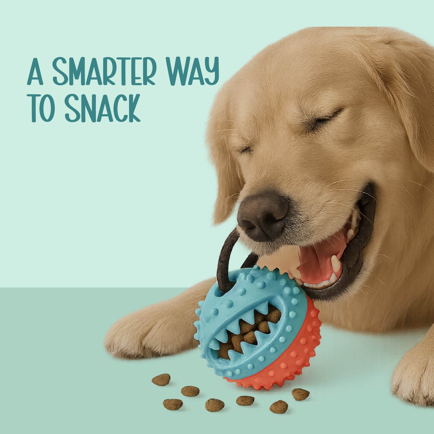 Chewzilla Ball – Smart Treat-Dispensing Toy for Dogs | Easy to Load & Clean - Tilting Heads