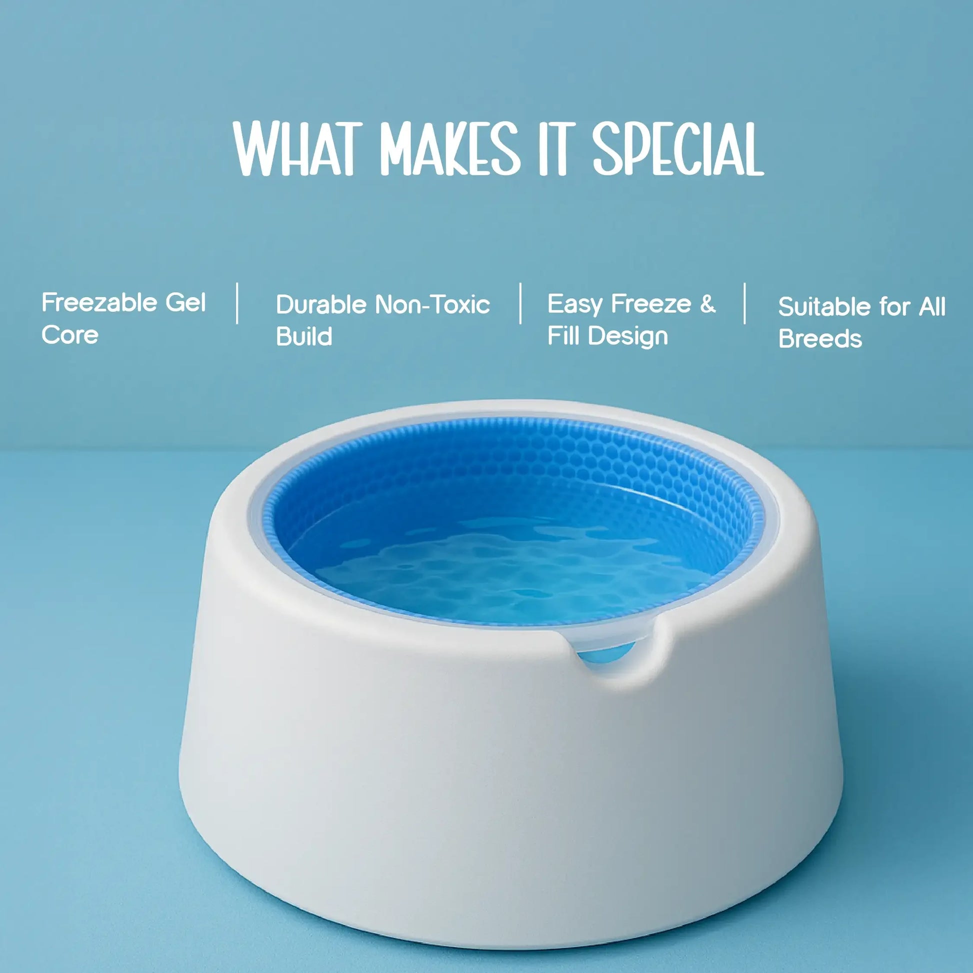 ChillSip Bowl – Cooling Pet Water Bowl for Fresh, Hydrated Days - Tilting Heads