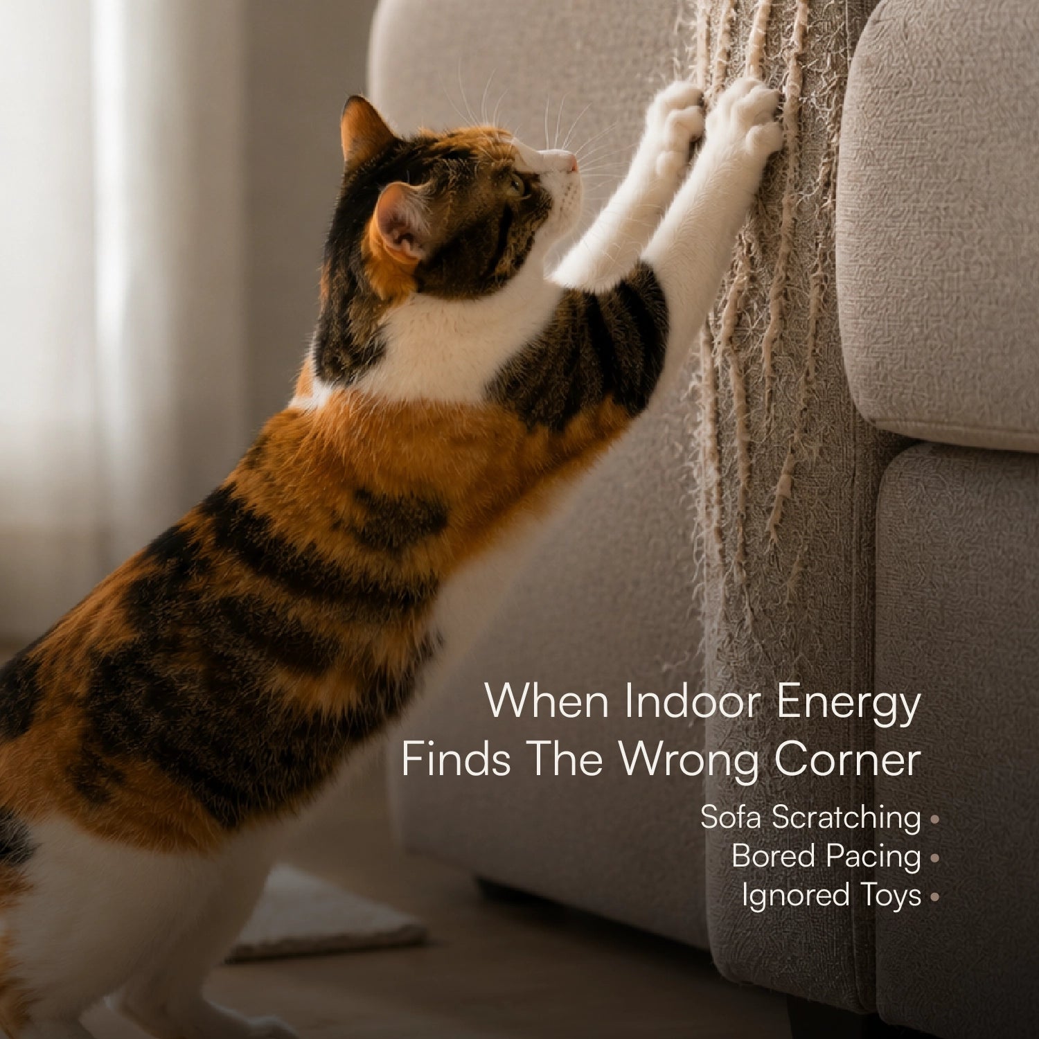 Clover Spin Scratcher – Interactive Scratch & Chase Lounge for Indoor Cats