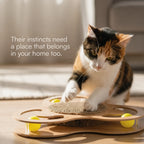 Clover Spin Scratcher – Interactive Scratch & Chase Lounge for Indoor Cats