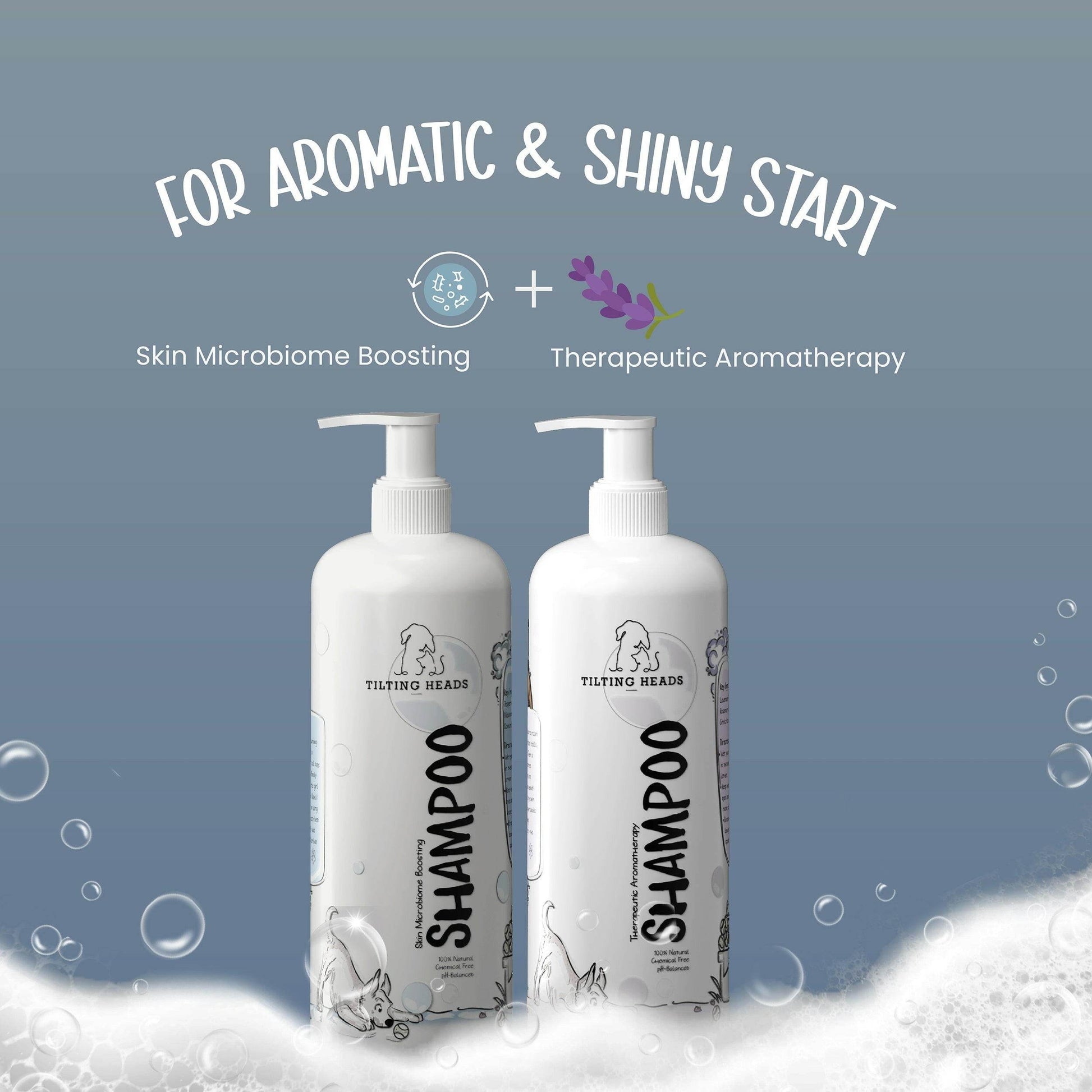 Aromatherapy & Microbiome Dog Shampoo Combo – Tilting Heads - Tilting Heads