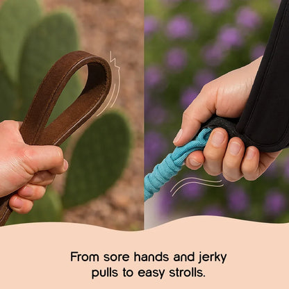 ComfortGrip Bungee Leash | Shock-Absorbing Leash for Active Dogs - Tilting Heads