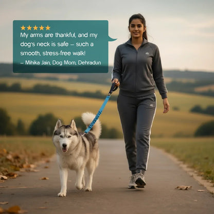 ComfortGrip Bungee Leash | Shock-Absorbing Leash for Active Dogs - Tilting Heads