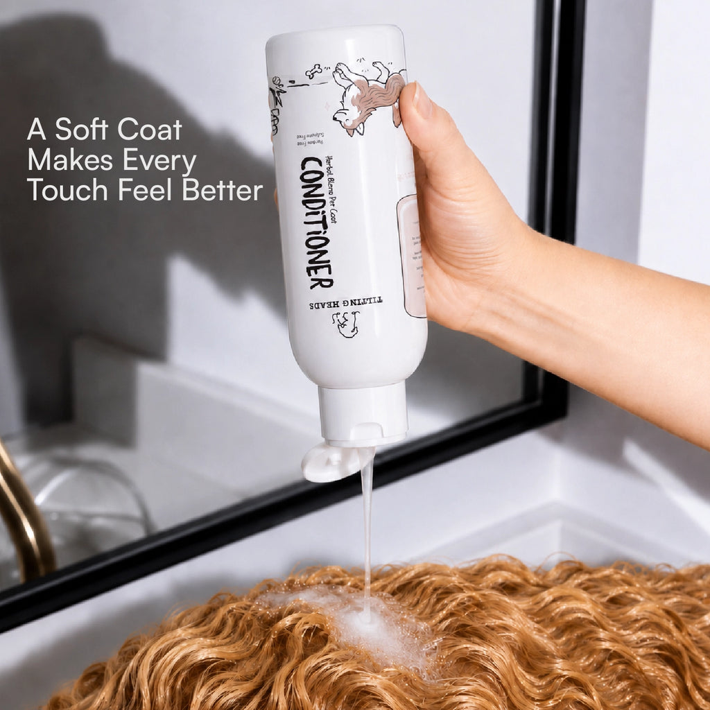Herbal Blend Pet Coat Conditioner | For Shiny, Silky-Smooth Fur for Dogs & Cats