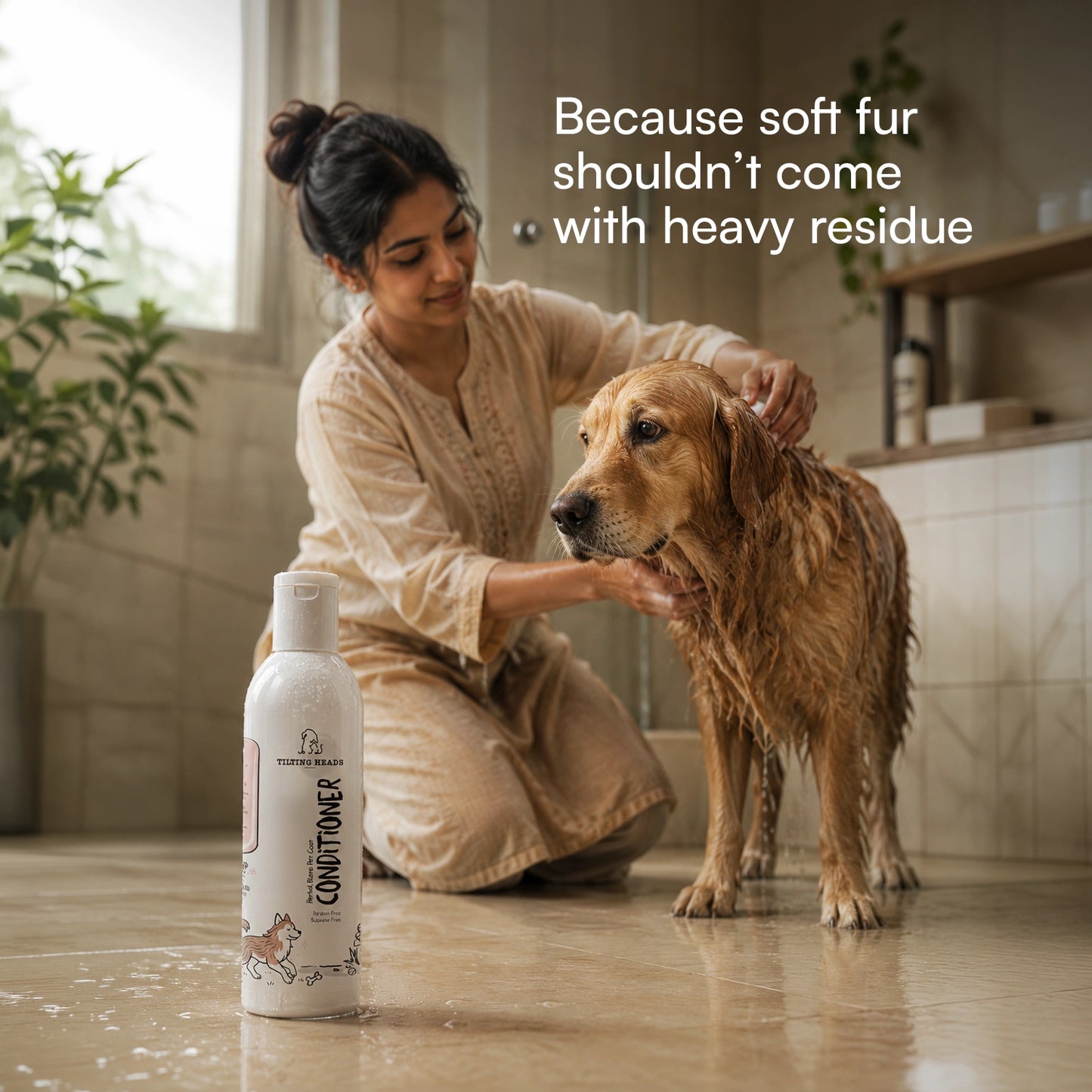 Herbal Blend Pet Coat Conditioner | For Shiny, Silky-Smooth Fur for Dogs & Cats