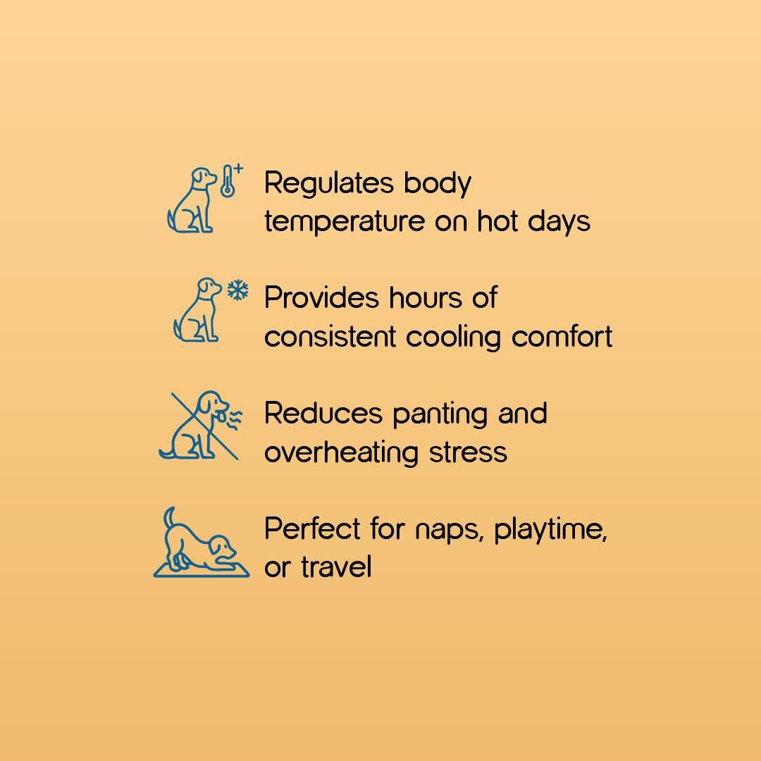SummerSoothe Cooling Mat for Dogs | Self-Cooling, Travel-Friendly & Non-Toxic - Tilting Heads