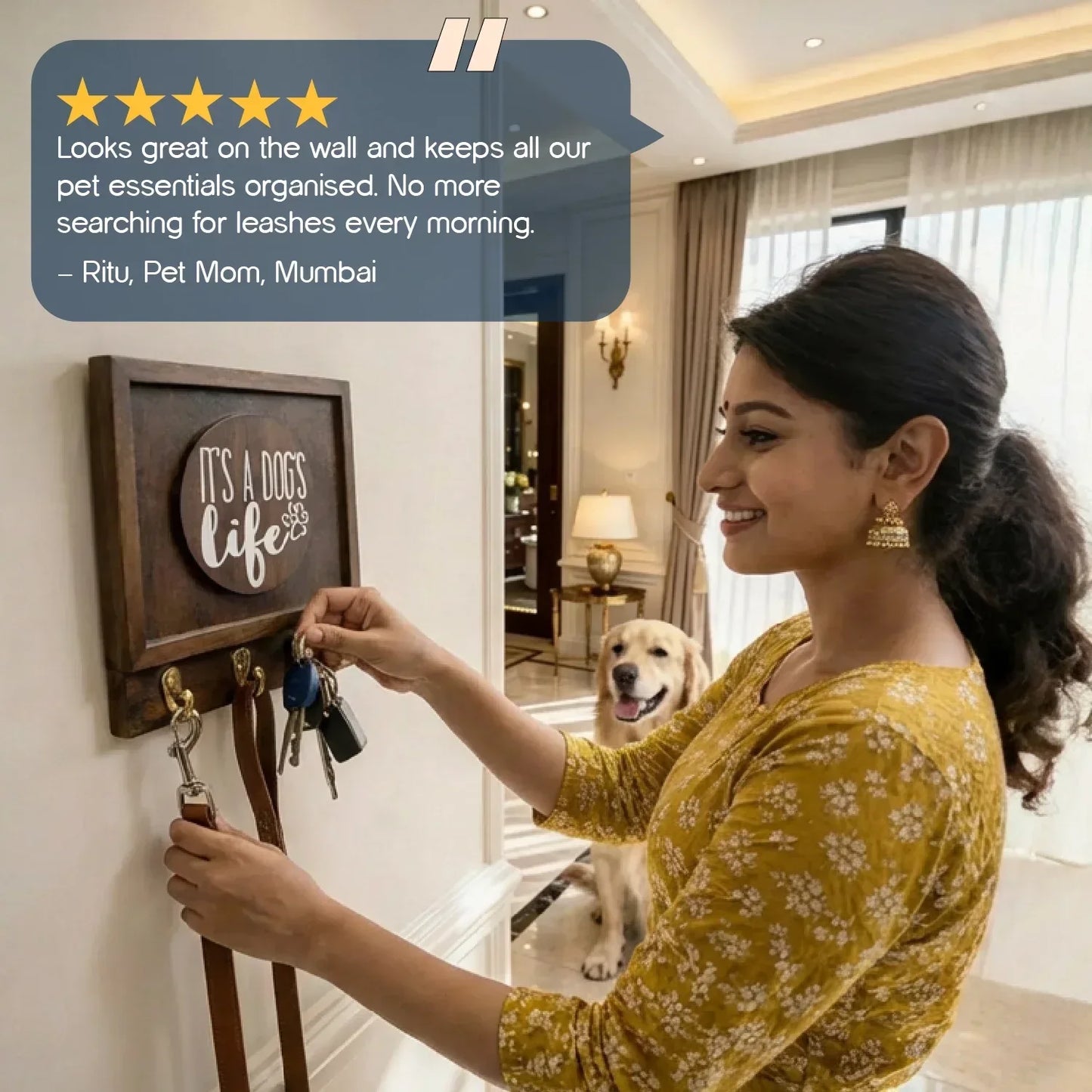 Core Holder – Stylish Wall Organiser for Pet Parents - Tilting Heads