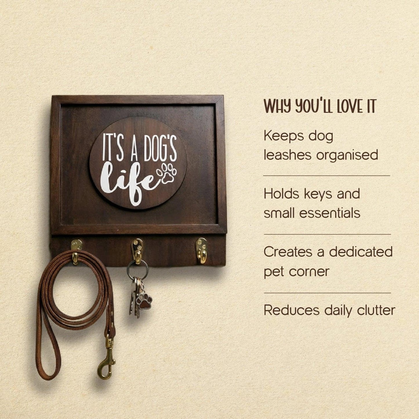 Core Holder – Stylish Wall Organiser for Pet Parents - Tilting Heads