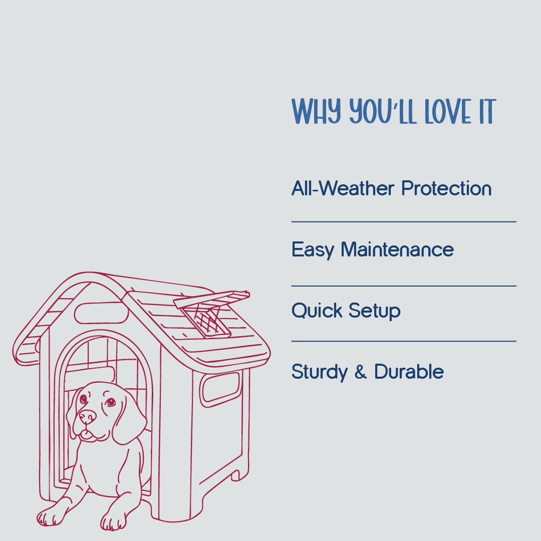 Cuddle Den Pet House – Outdoor & Indoor Cozy Home
