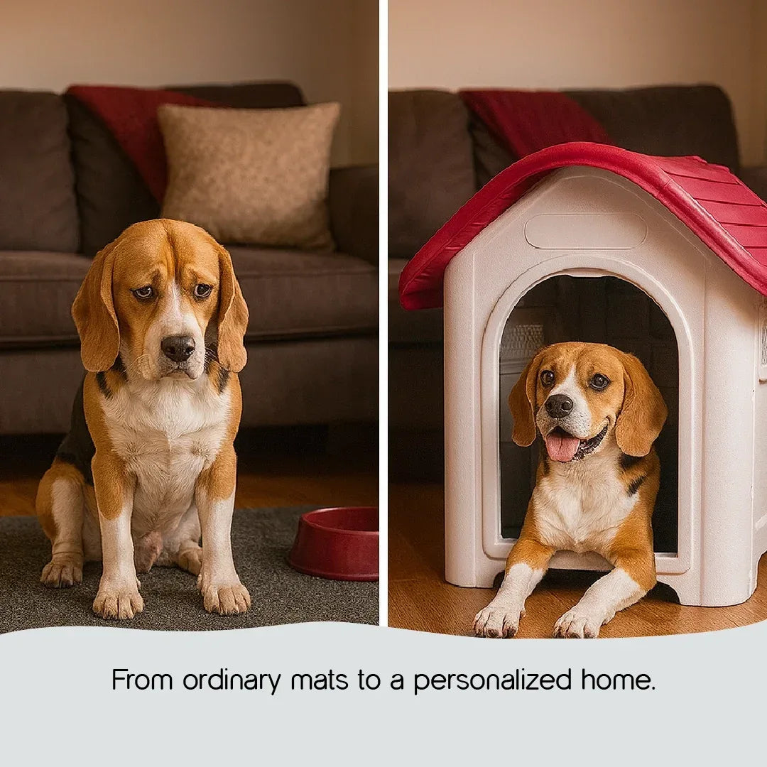 Cuddle Den Pet House – Outdoor & Indoor Cozy Home - Tilting Heads