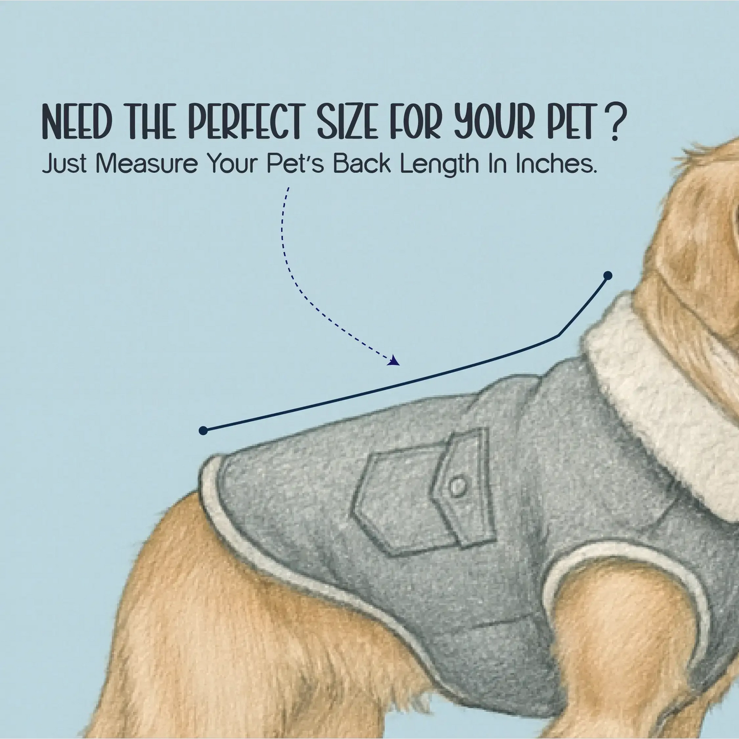 FrostFit Jacket – Warm, Stylish & Winter-Ready Denim Wear for Pets - Tilting Heads