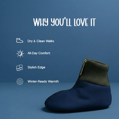 DenimDrip Boots – Warm, Stylish & Secure Paw Protection for Winter