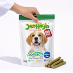 JerHigh Spinach Stick Dog Treats with Real Chicken Meat 400gm