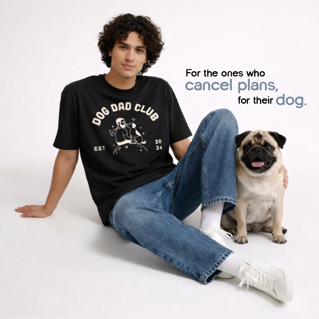 Dog Dad Club T-Shirt – Everyday Statement Wear for Dog Lovers