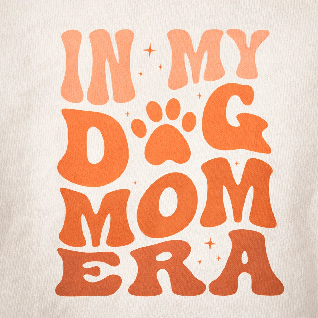 Dog Mom Era T-Shirt – Oversized Cotton Wear for Dog Moms