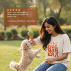 Dog Mom Era T-Shirt – Oversized Cotton Wear for Dog Moms