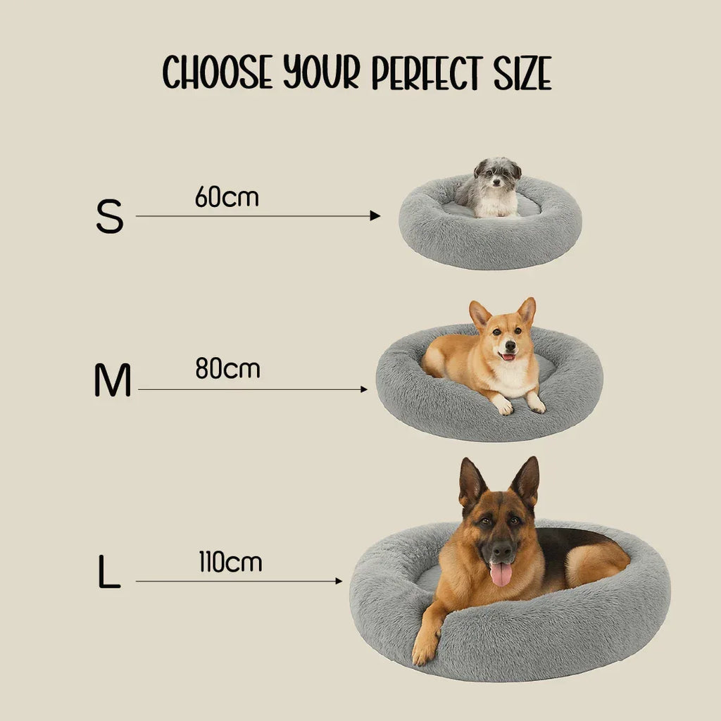 NapDen Donut Bed | Stress-Relief Pet Bed | Safe for All Skin Types - Tilting Heads