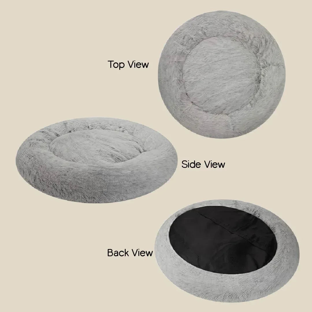 NapDen Donut Bed | Stress-Relief Pet Bed | Safe for All Skin Types - Tilting Heads