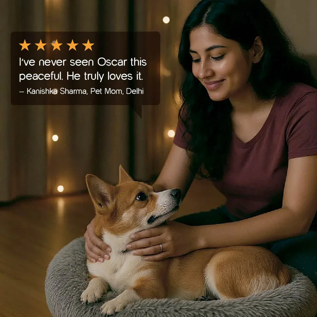 NapDen Donut Bed | Stress-Relief Pet Bed | Safe for All Skin Types - Tilting Heads