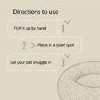 NapDen Donut Bed | Stress-Relief Pet Bed | Safe for All Skin Types - Tilting Heads
