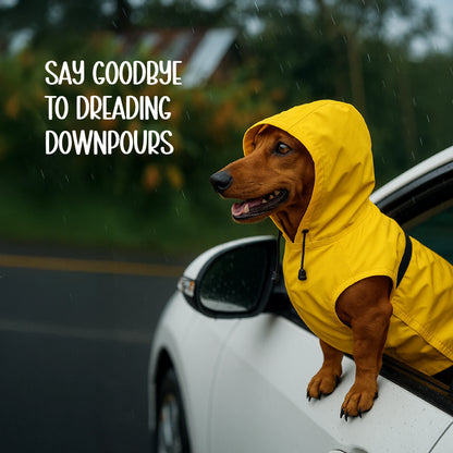 DrizzleCape – Waterproof Dog Raincoat | Fits All Breeds | Comfortable & Weather-Ready