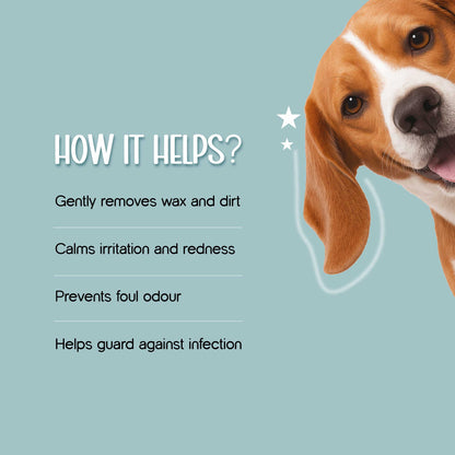 Pet Safe Ear Care Solution – Gentle, Daily Ear Cleaning for Pets