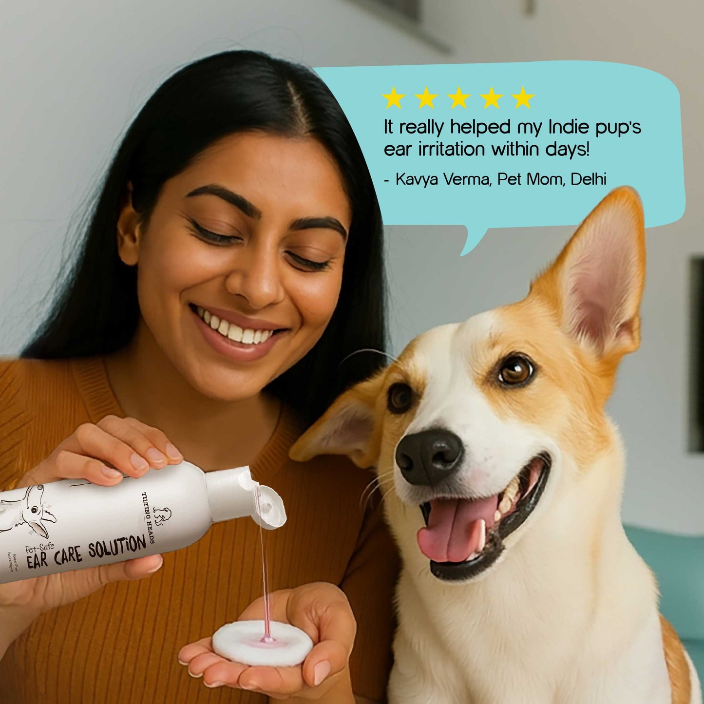 Pet Safe Ear Care Solution – Gentle, Daily Ear Cleaning for Pets