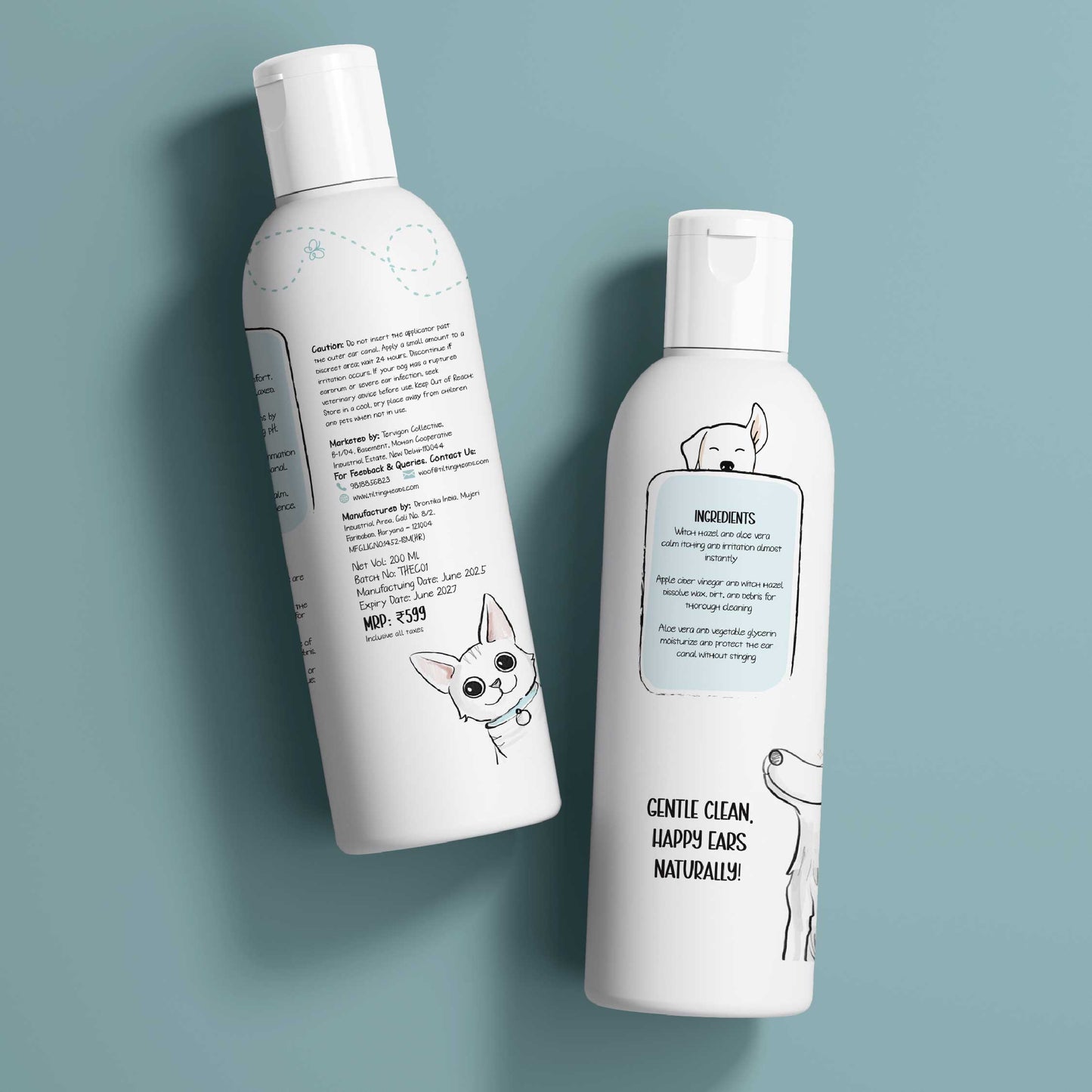 Pet Safe Ear Care Solution – Gentle, Daily Ear Cleaning for Pets