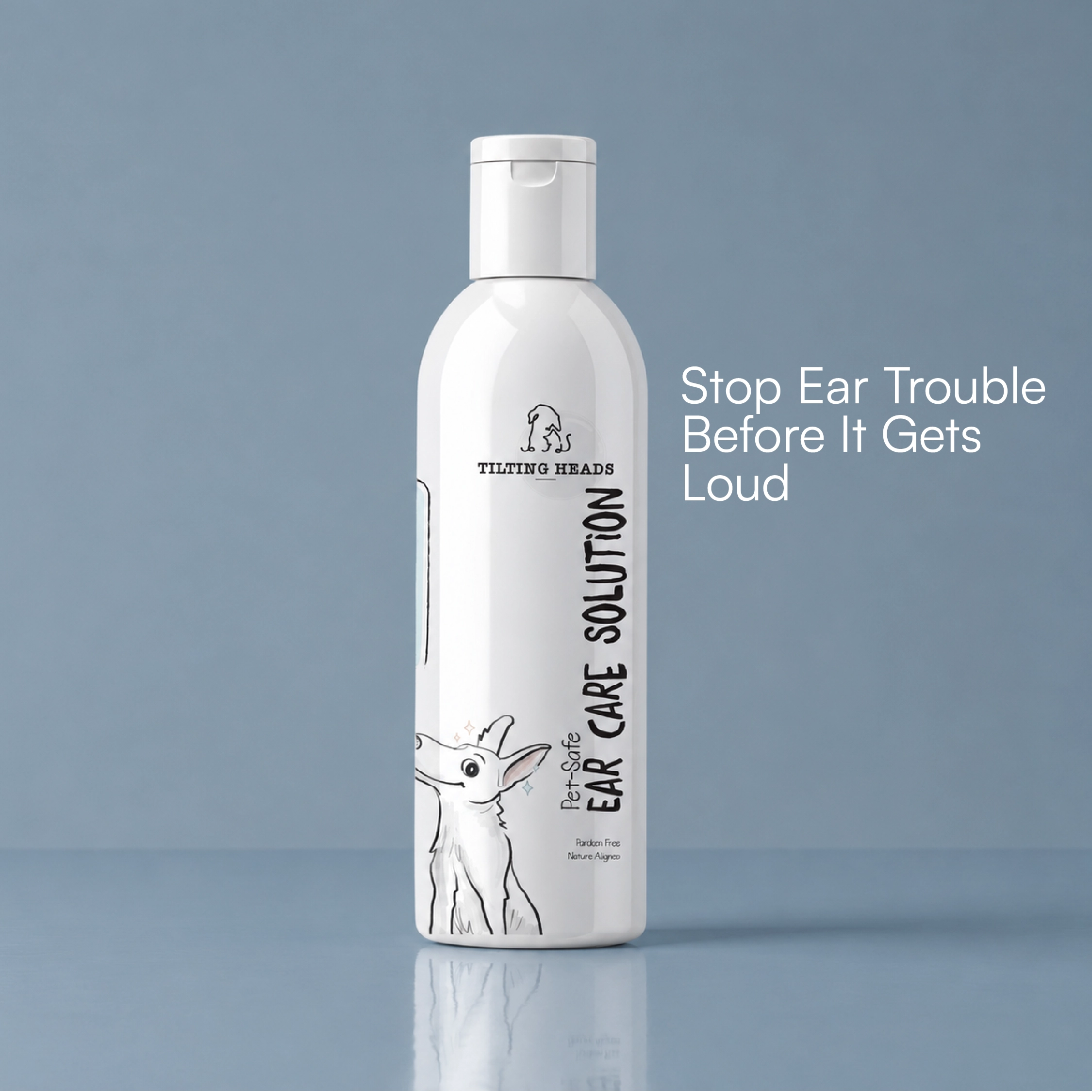Ear Care Solution – Safe & Gentle Ear Cleaning Solution for Dogs & Cats, Removes Wax, Dirt & Odor, Easy Application - 200ml