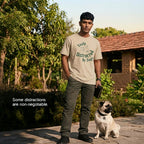 Easily Distracted by Dogs T-Shirt – Oversized Cotton Wear for Dog Lovers