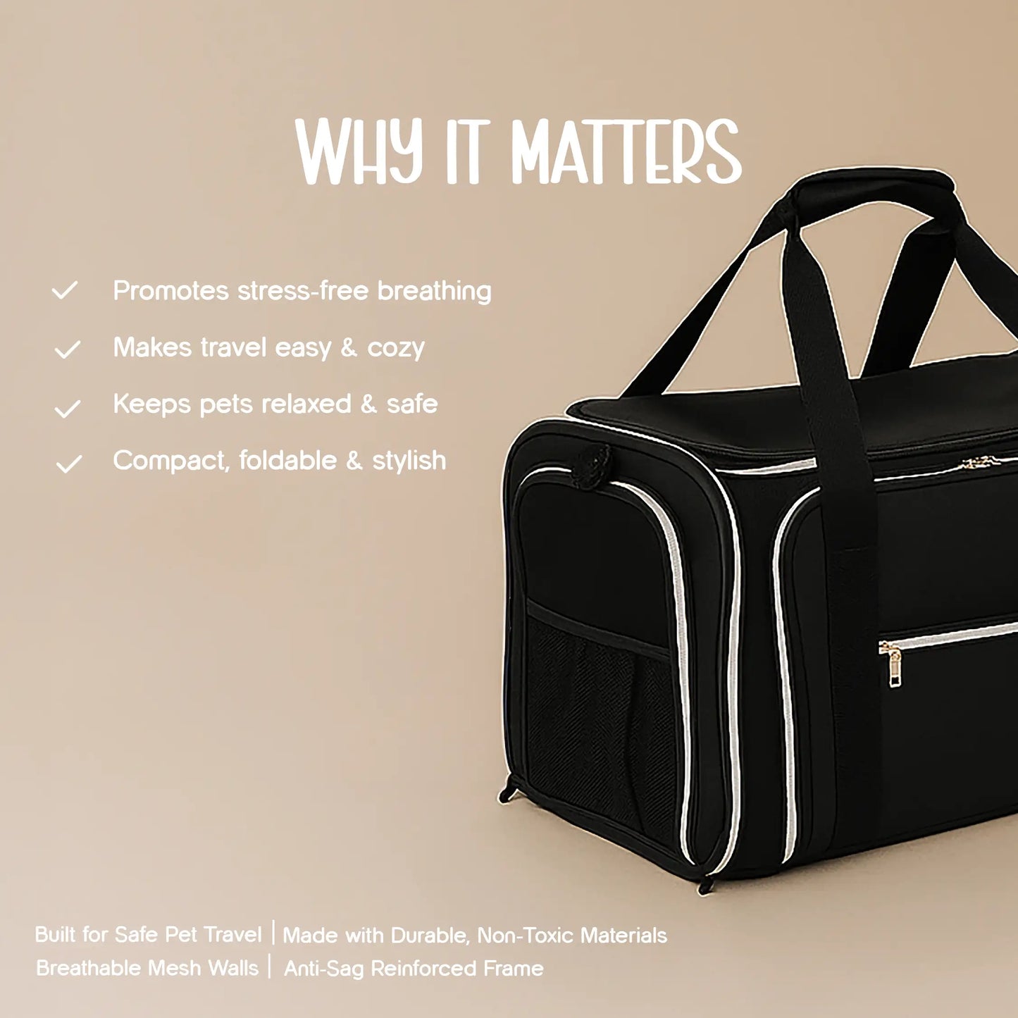 ExpandEase Carrier Bag – Spacious, Airy & Stress-Free Travel for Pets