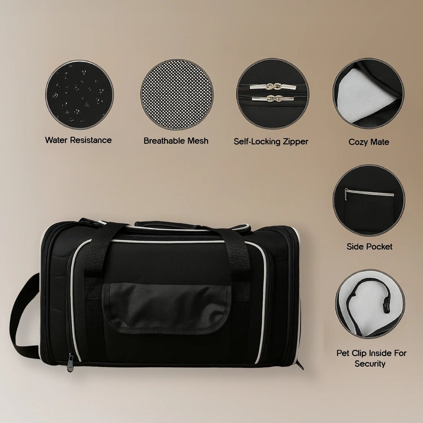 ExpandEase Carrier Bag – Spacious, Airy & Stress-Free Travel for Pets