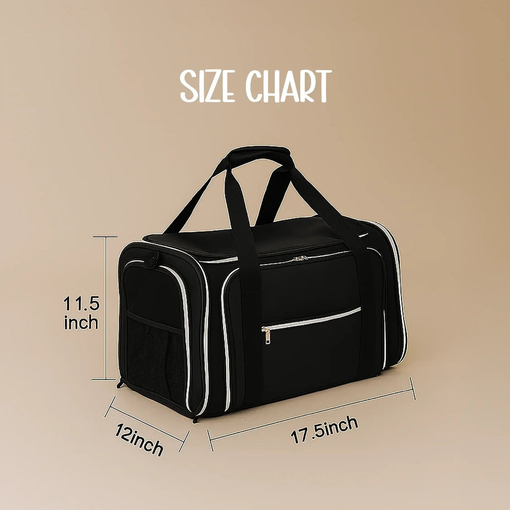 ExpandEase Carrier Bag – Spacious, Airy & Stress-Free Travel for Pets - Tilting Heads